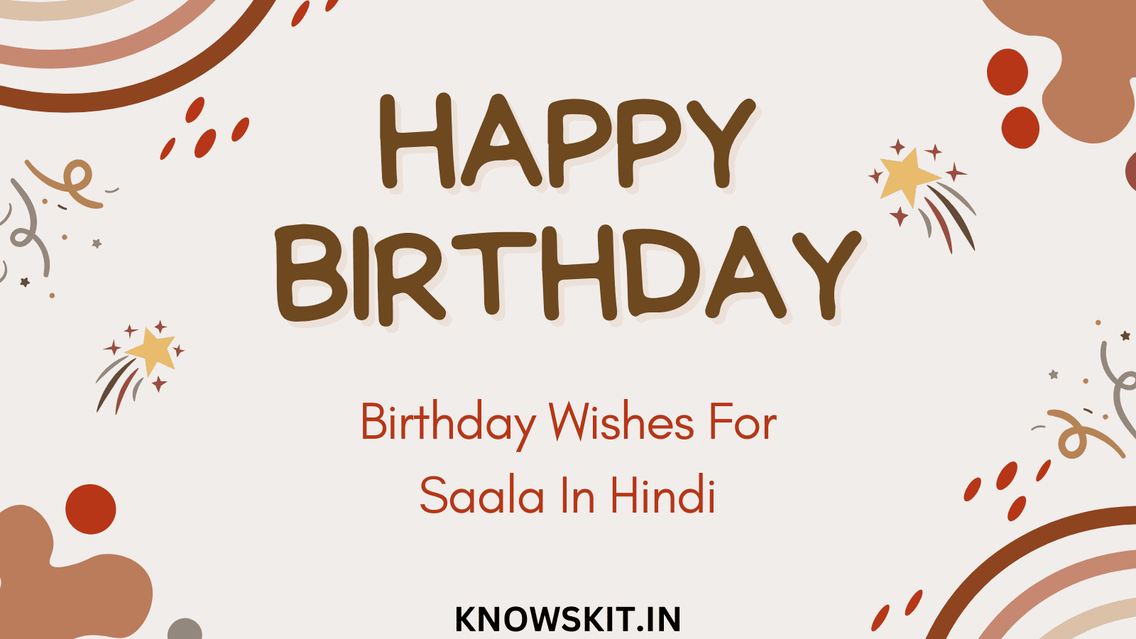 Birthday Wishes For Saala In Hindi