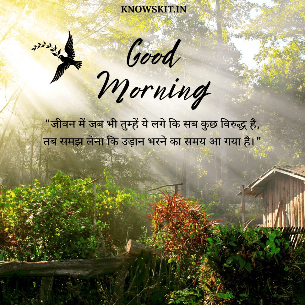 Good morning images with quotes in Hindi